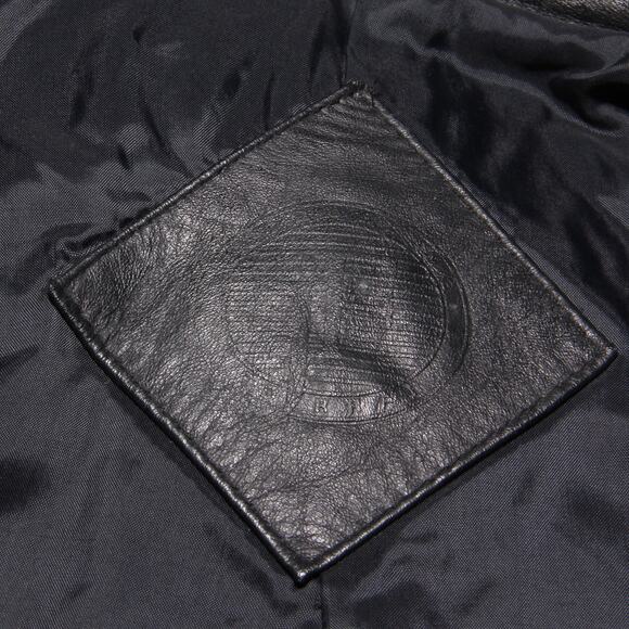 Vintage 80s JC Penney Long Leather Duster Trench Coat Size 18W - Picture 11 of 12